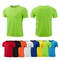 thumbnail image 4 of Camiseta deportiva Multicolor de manga corta de secado rápido, camisetas de gimnasio, camiseta de entrenamiento, camiseta para correr, ropa deportiva transpirable para adolescentes, 4 of 5
