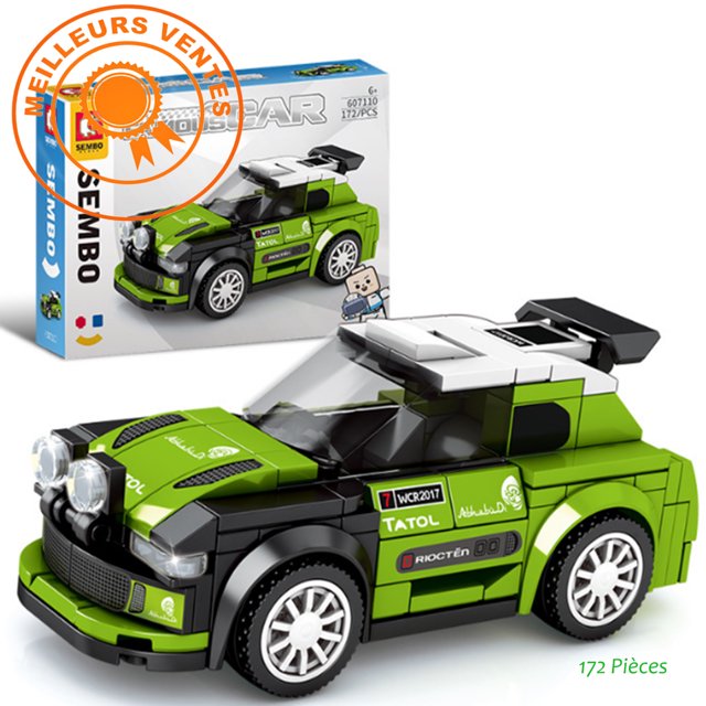 Bloques de coche construibles Yuerdream Speed Racing naranja 172 pçs