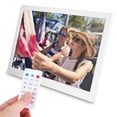 thumbnail image 3 of Digital Photo Frame 15.4inch Photo Frame Music Photo Frame Alarm Photo Frame 15.4Inch 1280x800HD Digital Photo Picture Frame Alarm Clock Player Album Remote Control White US, 3 of 8