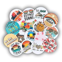 Lashicorn Summer Freshie Cardstock Cutouts Rounds 2.5 inch Mix  12 pk  Scented Aroma Beads Bake with Mold for Car Freshie Designs, Summer Vibes, Sunshine, Day Drinking