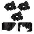 thumbnail image 3 of 3 Pcs Chouchous Simples Bandeaux Porte-Queue Accessoires Cheveux Femmes Noir, 3 of 8