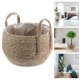 thumbnail image 5 of GOOHOCHY 1 cesta tejida de paja para el hogar, maceta decorativa para almacenamiento, 24 cm, 5 of 8