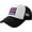 C3694, variant on LGBT Bi Pride Gifts Assume Nothing Bisexual Flag Trucker Hat Baseball Cap Men Mesh Ponytail Hat Women Sun Hat Black