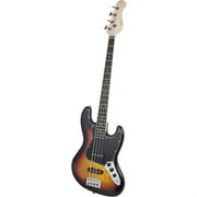 Monoprice Bourbon Street Jam Electric Bass, Sunburst