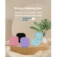thumbnail image 4 of Boîte de Rangement Portable pour Appareils de Voyage, Étui de Retenue en Silicone Hygiénique pour Aligneurs Invisalign et Appareils Dentaires, 4 of 7