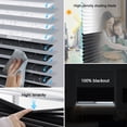 thumbnail image 3 of Yoolax Motorized Aluminum Venetian Blinds Electric Window Mini Blinds Remote Control Automatic Horizontal Blinds(Black and White 1,44"W x 72"H), 3 of 6