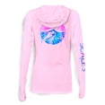 thumbnail image 3 of SCALES Tide Dye Flyer Womens Hooded Performance Shirt Light Blue, XLarge Hoodie, 3 of 4