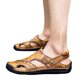 thumbnail image 5 of Bmisegm Men's Summer Breathable Hand Sewn Foot Covering Casual Beach Lazy PU Foreign Trade Sandals Summer BW2 9, 5 of 6