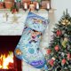 thumbnail image 1 of Chibiverse Tema: Calcetines de Navidad, fino lino blanco para colgar en escaleras y chimenea, decoración navideña para el hogar, regalo de Navidad.54cm×38cm, 1 of 5