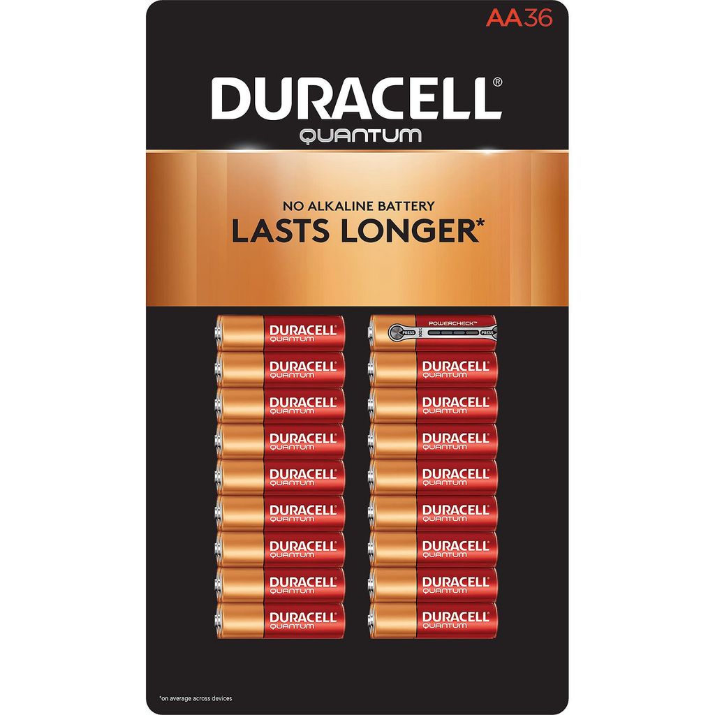 Duracell Quantum Alkaline AA Batteries 36 Pk