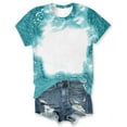 thumbnail image 6 of Inverlee T Shirts Women Crewneck Summer Short Sleeve Tops Plus Size Tie Dye Shirts Soft Work Tunic Blouse Tee Summer Fashion, 6 of 7