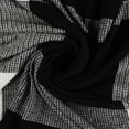 thumbnail image 3 of Ox Bay Black/White Tartan Plaid Cotton Throw Blanket, 50" x 60", 3 of 12
