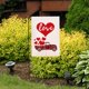 thumbnail image 2 of Bandera De Jardín De San Valentín Arpillera Bandera De Jardín De Doble Cara Impreso Corazón De Amor Para El Hogar Vacaciones Aniversario Boda Patio Decoración Al Aire Libre Advancent HA034551-00, 2 of 6