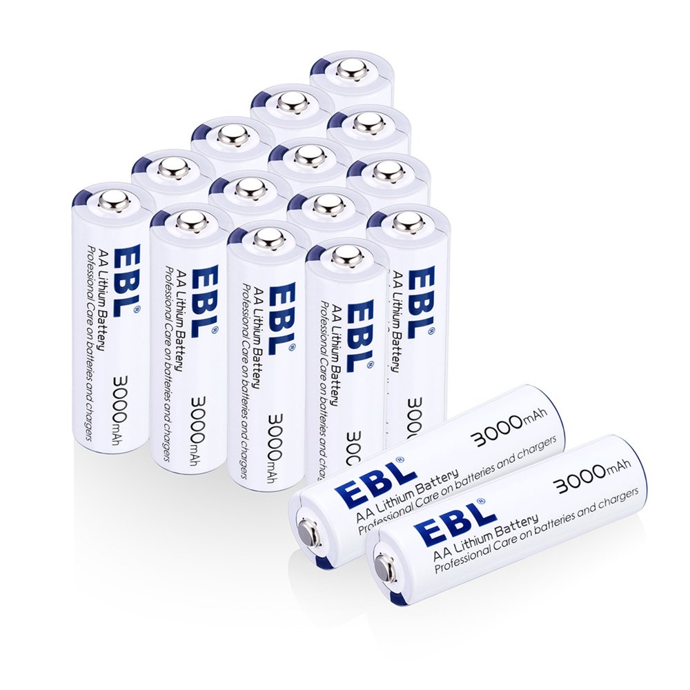 EBL 16Pack 1.5V AA Batteries 3000mAh Liion Replacement Battery ( Not