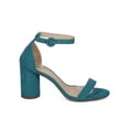 thumbnail image 2 of New Women Liliana Daki-2 Faux Suede Open Toe Ankle Strap Round Block Heel Sandal, 2 of 6