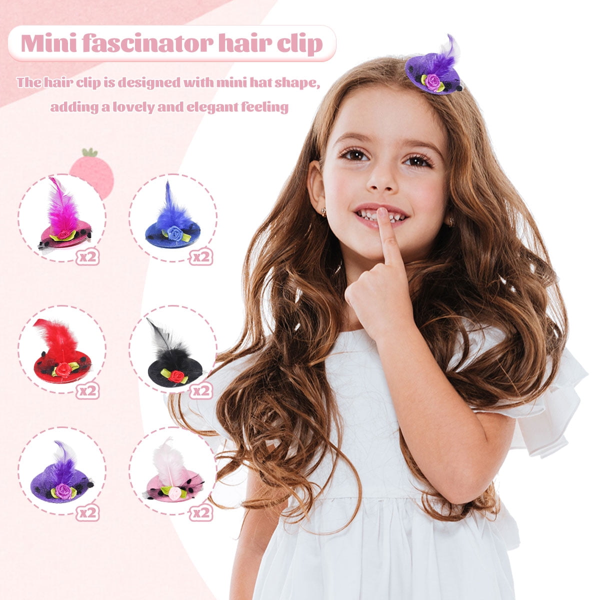 Mini Tea Party Hats Hair Clips Fascinator Clip-On Top Hats for Girls Bridal Amazon.com: Juvale Mini Tea Party Hats - Clip-On Fascinator  main image 2