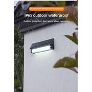 eLEDing Solar Power SMART 180Degree Sensor Selectable LED Flood Wall Light Black