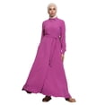 thumbnail image 2 of Dark Pink - Point Collar - Unlined - Modest Dress - Benin, 2 of 5