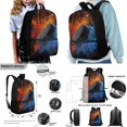 thumbnail image 2 of ZUXONGSY Splatter Paint Hockeys Print 4PCS Backpack for Girls Boys, Lightweight School Bookbag with Lunch Box Pencil Case and Water Bottle Holder, Students Bagpack 4 in 1 Set for Elementary School, 2 of 6