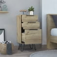 thumbnail image 5 of Dtwnek 3 Drawers Dresser for Living Room, Bedroom, Light Brown, 5 of 7