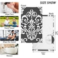thumbnail image 2 of Black Damask Baroque Floral Towels 2 Piece Cotton Hand Towels, Highly Absorbent Towels for Bathroom, Hotel, Gym and Spa 28 X 16 Inches, 2 of 7