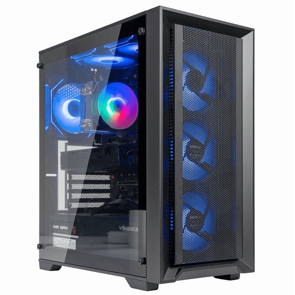 FPS Gaming PC Computer Desktop,Intel i7-8700K,NVIDIA RTX4060 8GB GDDR6,512GB SSD,1TB HDD,16GB RAM,WiFi6,BT 5.4,Windows 11,RGB Keyboard & Mouse