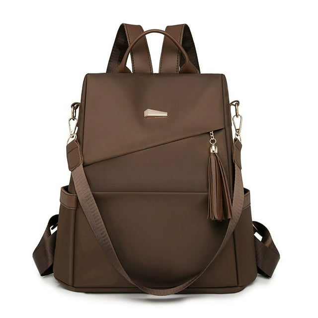 Ruiboury Backpack, Convertible Laptop Backpack for and Teacher's Bag. Breathable, Durable, Large Capacity. For Travel, And dark brown