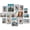 Grey, variant on 15 Pack Picture Frames Collage Wall Decor For Mounting Or Tabletop Display  Gallery Frame Set Family Multi Sizes Including 3pcs 8x10 6pcs 5x7 4x6 Light Brown