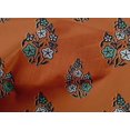 thumbnail image 4 of oneOone Cotton Cambric Fabric Leaves & Floral Block Print Fabric BTY 56 Inch Wide, 4 of 5