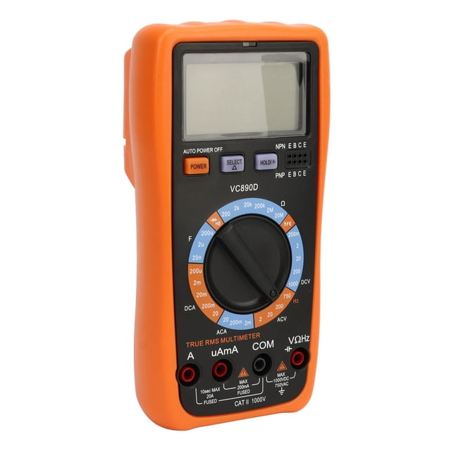 DC AC Voltmeter, Test de Continuité du Son de Protection de Surcharge Multimètre Numérique avec Diode pour la Mesure de la Fréquence de Résistance
