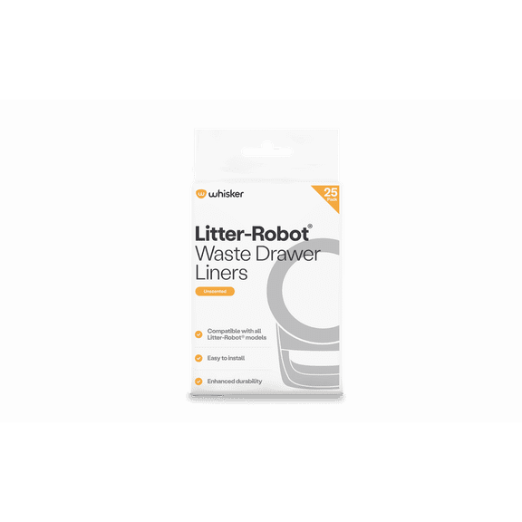 Litter-Robot Waste Drawer Liners by Whisker, 25 Pack