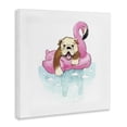 thumbnail image 3 of Stupell Industries Eclectic Bulldog in Pool Float Canvas Art, 17 x 17, by Geoff Allen, 3 of 8
