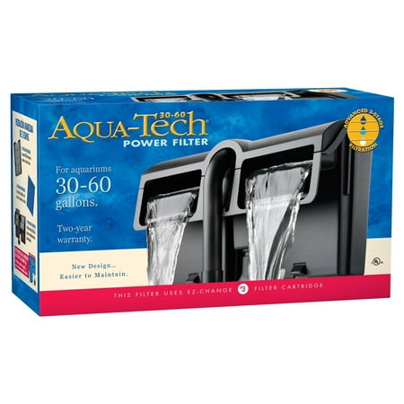 Aqua-Tech Power Aquarium Filter 3-Step Filtration, 30-60