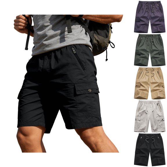 Men's Cargo Shorts Jogging with Pockets Sport Shorts Casual Mens Summer Essentials Shorts