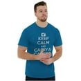thumbnail image 5 of Keep Calm Carry A Camera Photographer Men's Graphic T Shirt Tees Brisco Brands 2X, 5 of 6