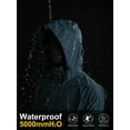 thumbnail image 4 of 33,000ft Men's Packable Rain Jacket Hooded Lightweight Waterproof Rain Shell Jacket Raincoat for Hiking Golf Cycling, 4 of 9