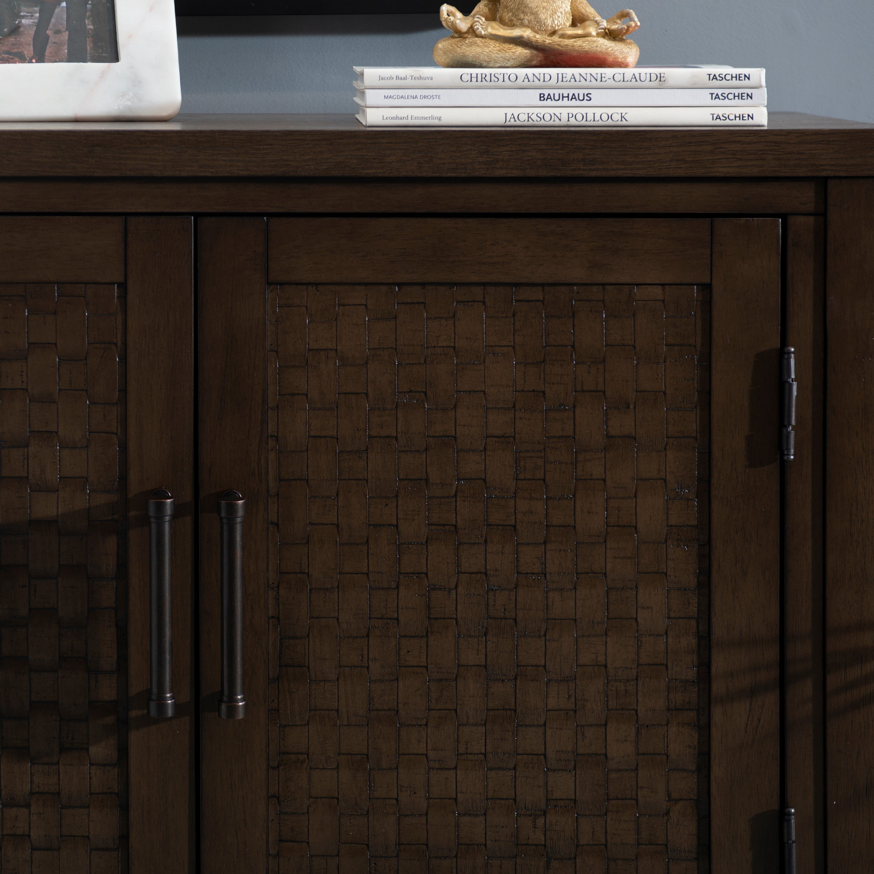 Powell Prestbury 2-Door Accent Cabinet, Brown
