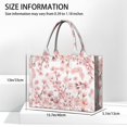 thumbnail image 3 of Large Capacity Tote Bag,Pioneer Flower Floral Print Pattern Handbag Fashion Luxury Tote Bag,15.7"x13"x 5.1" Inches,Laptop Compatible, 3 of 6