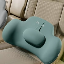 Memory Foam Lumbar Cushion for Car - Ergonomic Back Support, Breathable Fabric, Spine Pressure Relief, Universal Fit for Travel & Home (21.65x17.7)