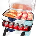 thumbnail image 5 of Peace Dove Double Layered Insulated and Refrigerated Lunch Bag with Two Compartments and Large Capacity - 7.1x11.4x16.1 Inches - Hand Carry Meal Bag, 5 of 6