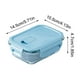 thumbnail image 3 of Caja Bento de cristal con tapa • Apta para microondas y lavavajillas • Fiambrera de cristal de 2 compartimentos para la preparación de comidas • Recipiente para la comida de oficina y trabajo, 3 of 6