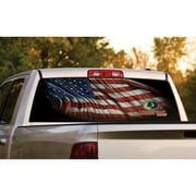 Mossy Oak Graphics Starry Night American Flag Window Graphic Multi-Colored