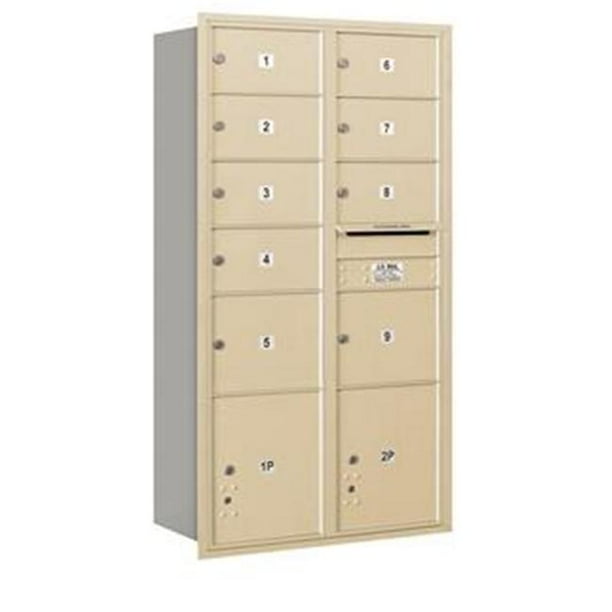4C Horizontal Mailbox - Double Column - 7 MB2 Doors-2 MB3 ...