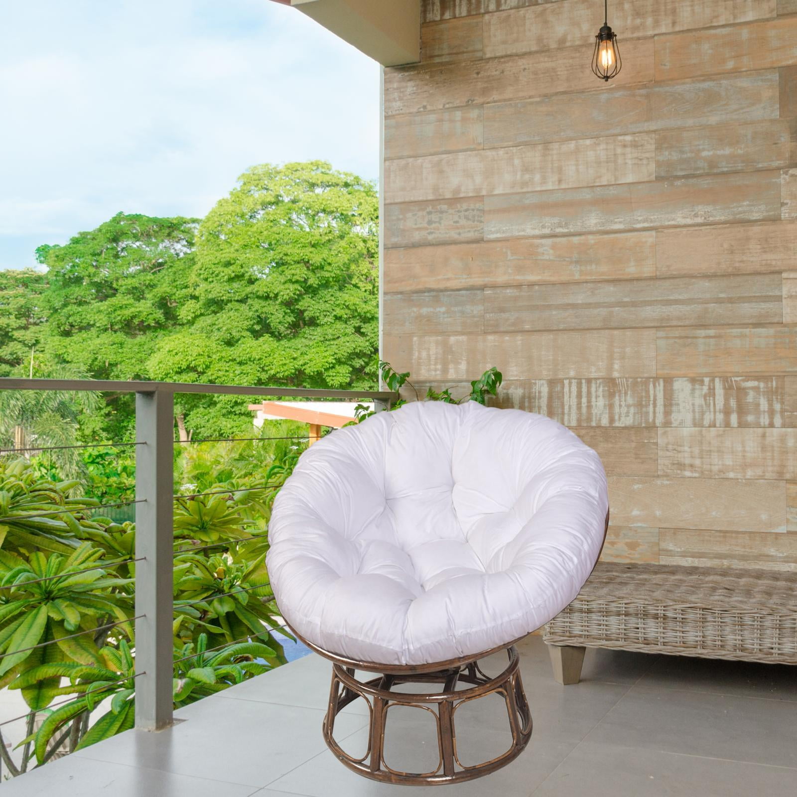 Hammock Chair Cushion Egg Swing Chair Cushion Thickened Porch Replacement Swings Chair Cushion for Indoor or Outdoor Swing Chairs Egg Chair White