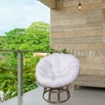thumbnail image 6 of Hammock Chair Cushion, Swings Chair Cushion, Overstuffed Porch Thickened Egg Chair Swing Chair Pad for Garden Office, Hammock Chair Egg Chair White, 6 of 10