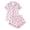 Pink, variant on Yuncity Women'S Pajamas 2 Piece Short Sleeve Cute Cherry Print Button Down Shirt With Shorts Set Sleepwear Loungewear Soft Comfortable Breathable Pjs S-Xl