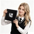 thumbnail image 4 of Clearance Under $7, 1 Pack 8-Inch Linen Photo Album, DIY Blank Scrapbook, Memory Book with Front Window for Wedding, Travel & Family Photos, Cloth(C), 4 of 5