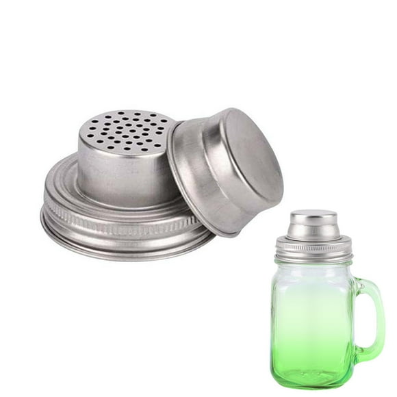 Premium 304 Steel, Perfect for Party Mixology Stainless Steel Cocktail Shaker Lid for Bartenders & Home Use