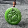 thumbnail image 2 of Guardurnaity Collar con colgante de Jade de mano de obra fina mezclada, símbolo de lujo y prestigio, colgantes de Jade, sebo blanco, 50x7mm Type3 NO3, 2 of 6