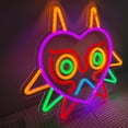 thumbnail image 4 of Heliwey Majora's Mask LED Sign LoZ Neon Sign for Room Wall Decor Gamer Gifts Zelda Mask Game Room Decoration LED Neon Light for Zelda Fans, 4 of 8
